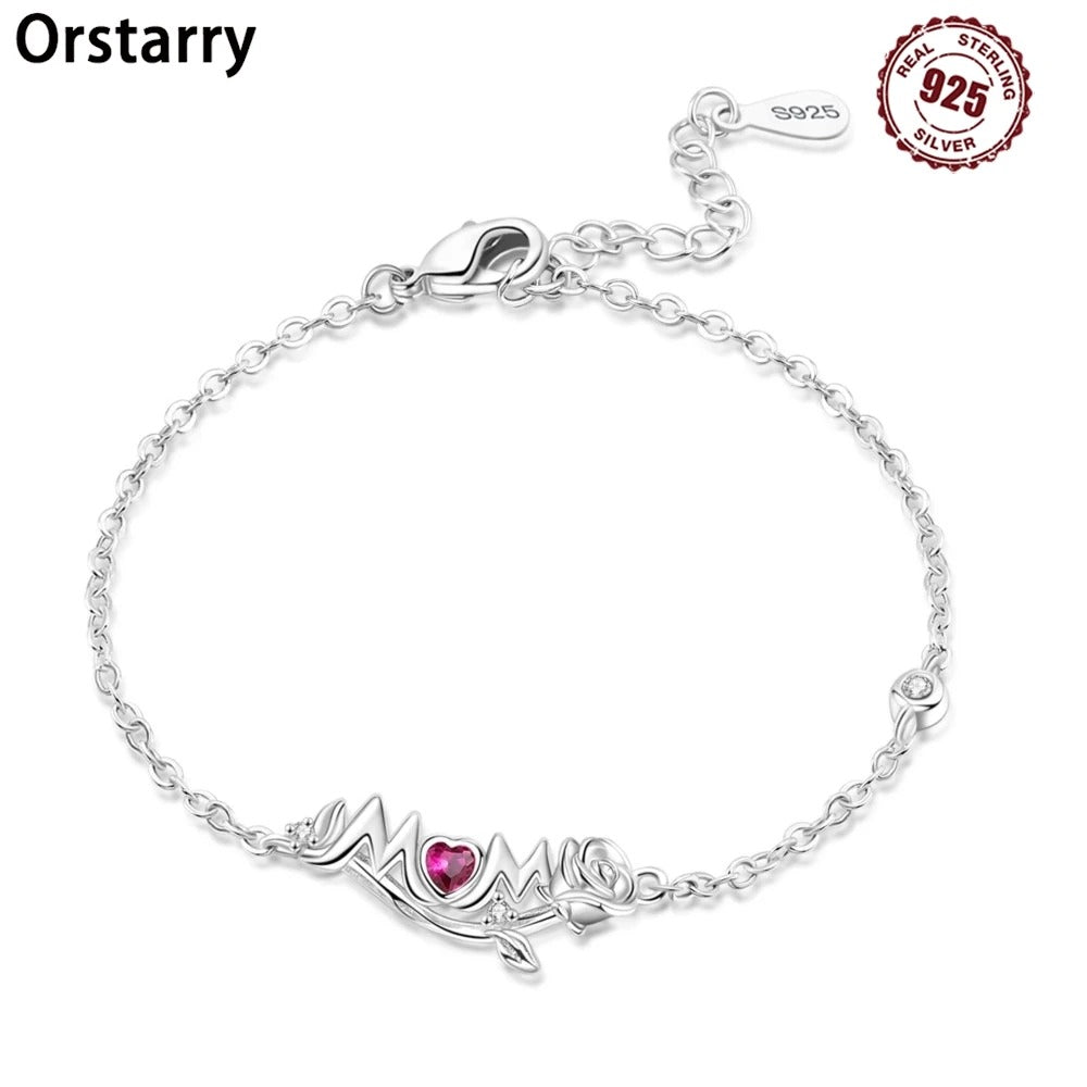 MOM Beautiful Rose Bracelet Chain Link