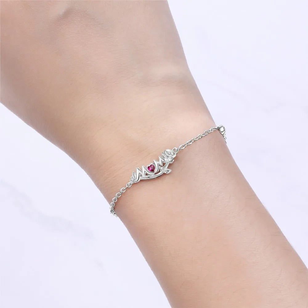 MOM Beautiful Rose Bracelet Chain Link