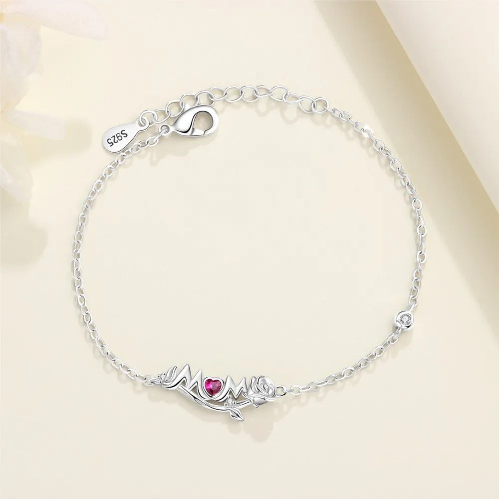 MOM Beautiful Rose Bracelet Chain Link
