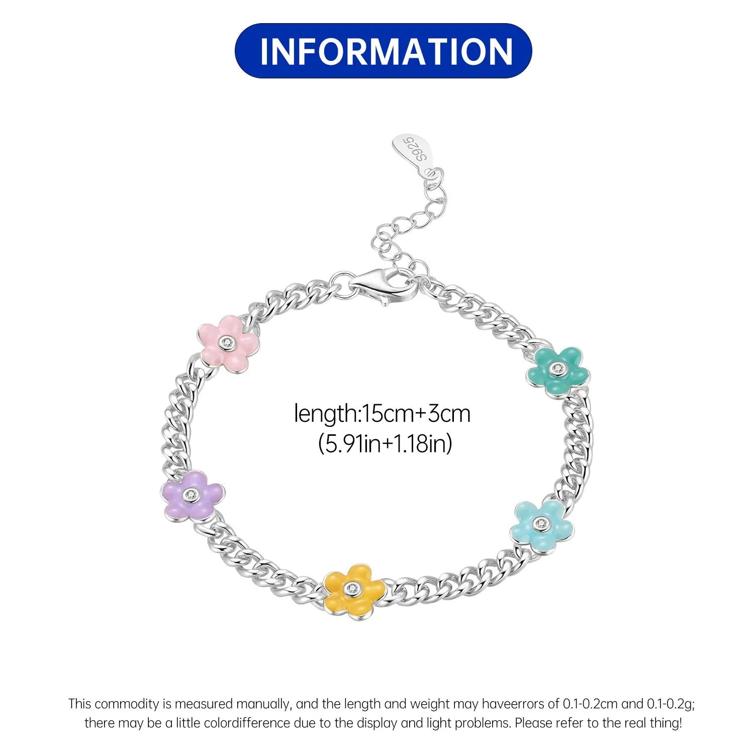 Cute And Colorful Flower Bracelet