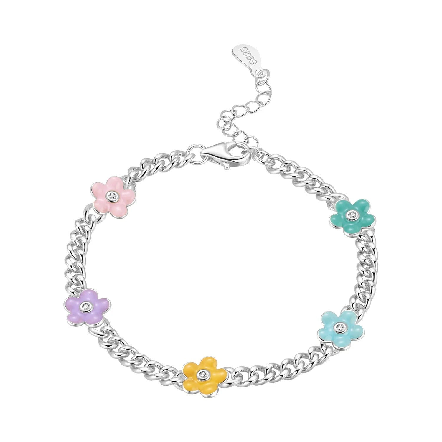 Cute And Colorful Flower Bracelet